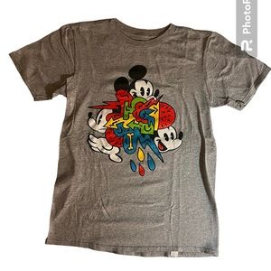 Disney Mickey Mouse Grey Short Sleeve T-Shirt Boys size XL